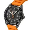 Victorinox Fieldforce GMT Rubber Strap Matt Black Dial Quartz 241897 100M Men's Watch
