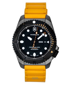 Victorinox Dive Pro Rubber Strap Matt Black Dial Automatic Diver's 241996 300M Men's Watch