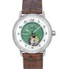 Zeppelin Friedrichshafen Leather Strap Open Heart Green Dial Automatic 85672 Women's Watch