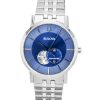 Bulova American Clipper Stainless Steel Open Heart Blue Dial Automatic 96A247 Men's Watch