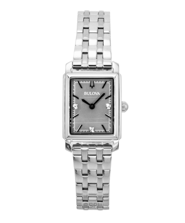 Bulova Sutton Diamond Accents Stainless Steel Grey Mother of Pearl Dial Quartz 96P252 Women's Watch 1 Bulova Sutton Diamond Accents Stainless Steel Grey Mother of Pearl Dial Quartz 96P252 Women's Watch