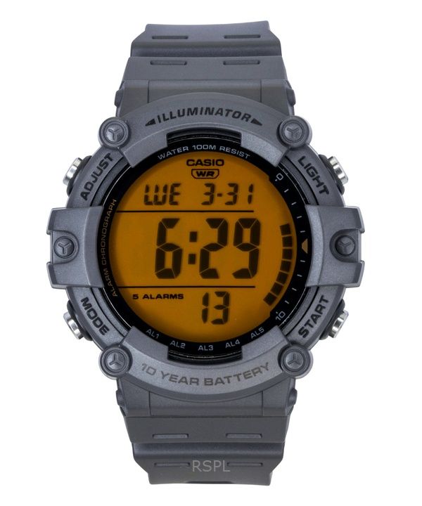 Casio Multifunctional Digital Resin Strap Quartz AE-1500WHC-8AV 100M Men's Watch