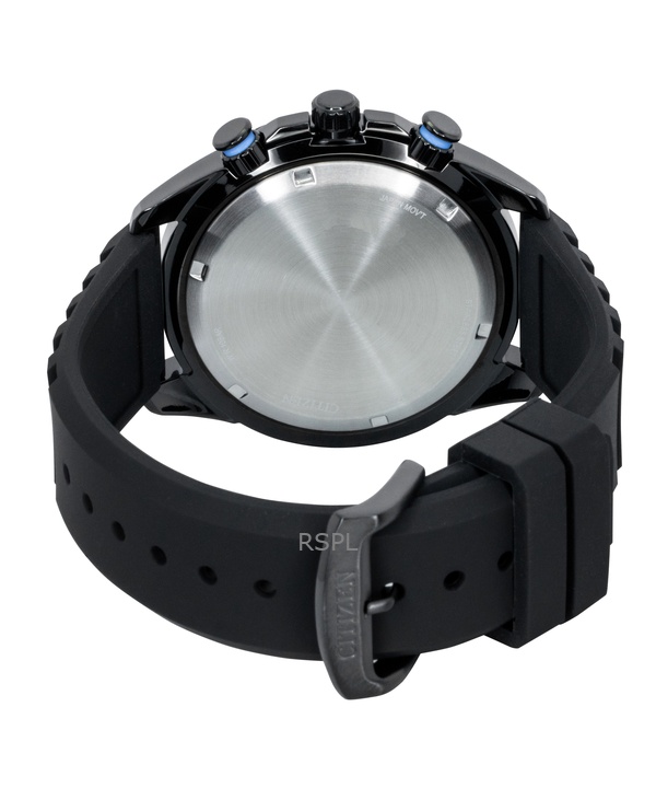 Citizen Brycen Chronograph Silicone Strap Black Dial Eco-Drive AT2587-02E 100M Men's Watch 4 Citizen Brycen Chronograph Silicone Strap Black Dial Eco-Drive AT2587-02E 100M Men's Watch