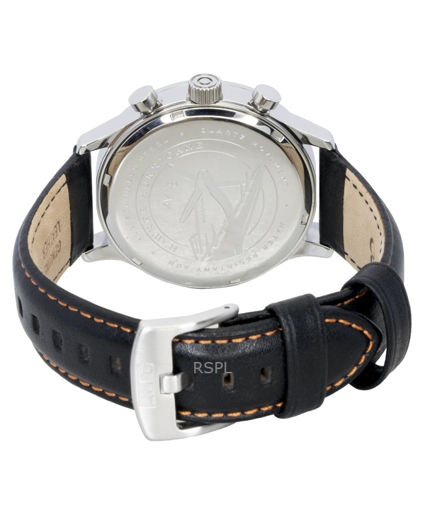 AVI-8 Hawker Hurricane Classic Chronograph Leather Strap Black Dial Quartz AV-4011-0Y Men's Watch 4 AVI-8 Hawker Hurricane Classic Chronograph Leather Strap Black Dial Quartz AV-4011-0Y Men's Watch