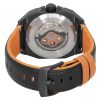 AVI-8 Bell X-1 Machbuster Rubber And Leather Strap Jet Black Dial Automatic AV-4115-04 Men's Watch