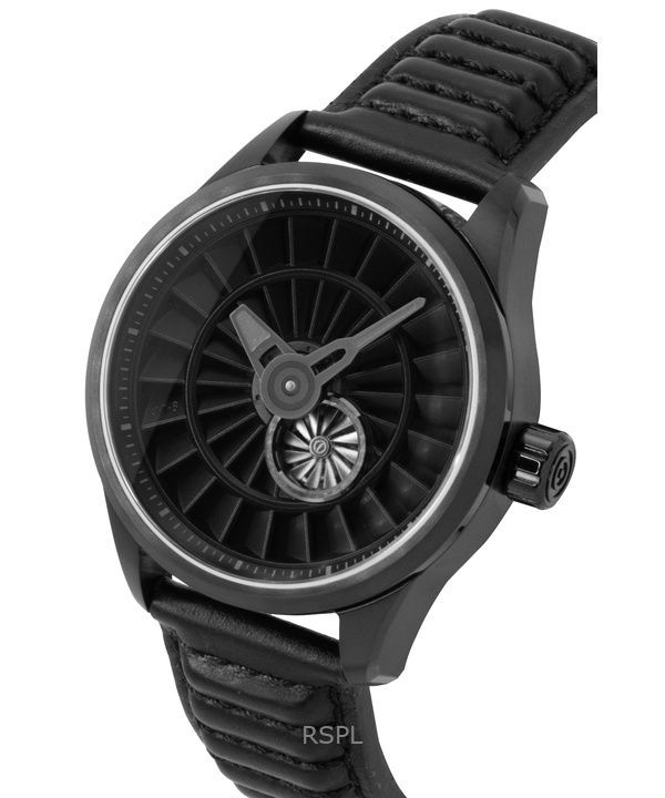 AVI-8 Hawker Hurricane Pegasus Limited Edition Leather Strap Black Dial Automatic AV-4127-01 Men's Watch