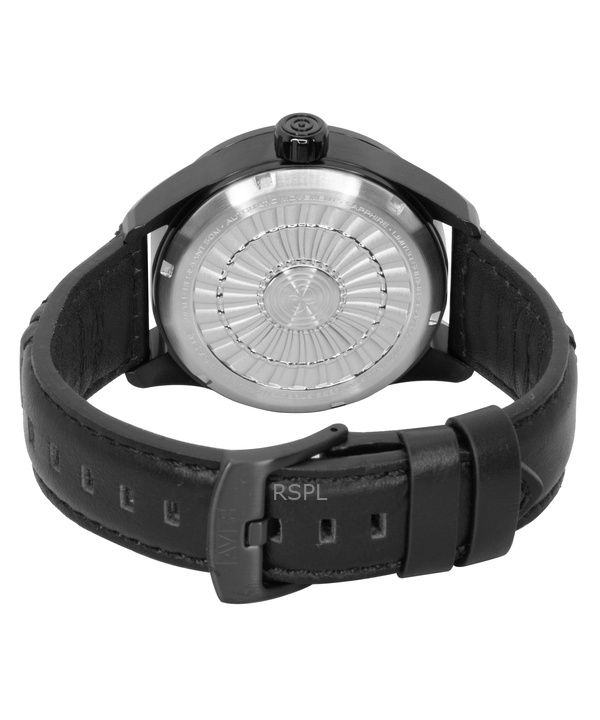AVI-8 Hawker Hurricane Pegasus Limited Edition Leather Strap Black Dial Automatic AV-4127-01 Men's Watch
