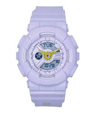 Casio Baby-G Analog Digital Resin Strap Purple Dial Quartz BA-110AH-6A 100M Women's Watch
