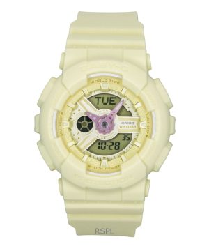 Casio Baby-G Analog Digital Resin Strap Yellow Dial Quartz BA-110AH-9A 100M Women's Watch