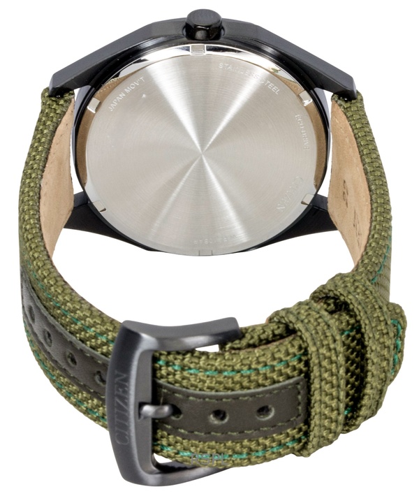 Citizen Eco-Drive Active Sport Nylon Strap Green Dial BM7635-01X 100M Men's Watch 4 Citizen Eco-Drive Active Sport Nylon Strap Green Dial BM7635-01X 100M Men's Watch