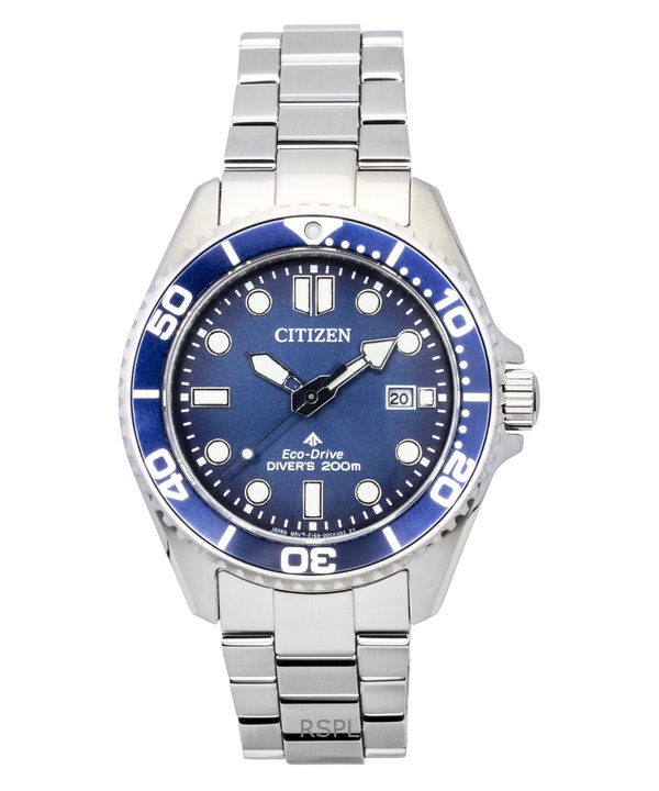 Citizen Promaster Dive Stainless Steel Blue Dial Eco-Drive BN0260-54L 200M Men's Watch