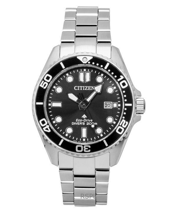 Citizen Promaster Dive Stainless Steel Black Dial Eco-Drive BN0261-51E 200M Men's Watch