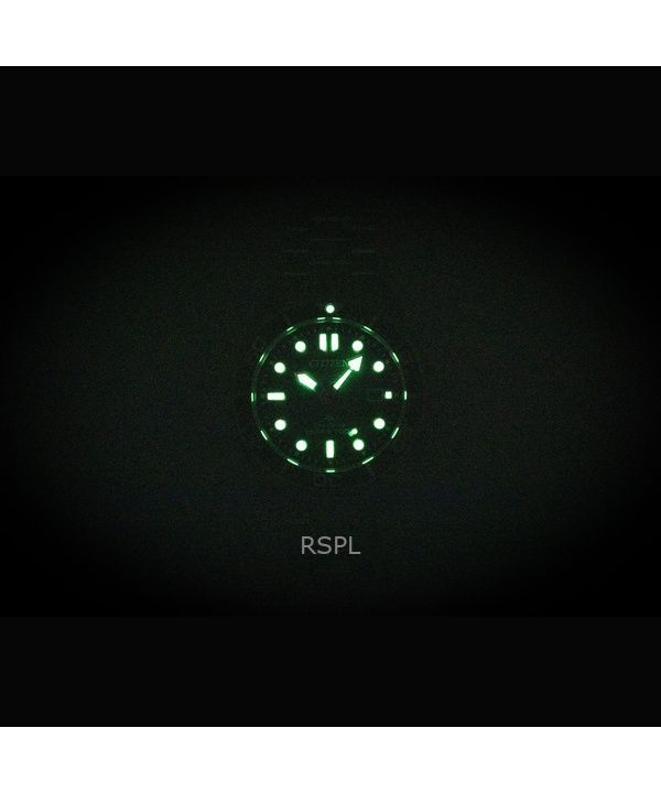Citizen Promaster Marine Stainless Steel Green Dial Eco-Drive Diver's BN0269-50W 200M Men's Watch