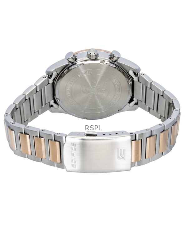 Casio Edifice Analog Chronograph Two Tone Stainless Steel Blue Dial Quartz EFB-710SG-2AV 100M Men's Watch 4 Casio Edifice Analog Chronograph Two Tone Stainless Steel Blue Dial Quartz EFB-710SG-2AV 100M Men's Watch