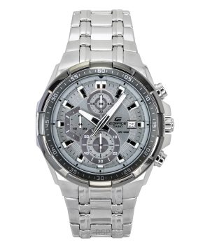 Casio Edifice Standard Chronograph Analog Stainless steel Grey Dial Quartz EFR-539DE-8AV 100M Men's Watch