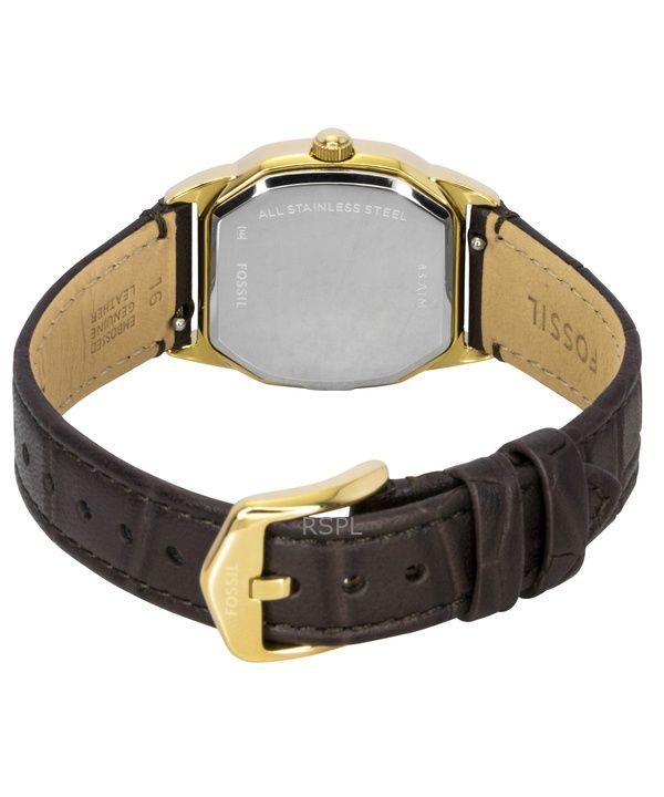 Fossil Harlow Leather Strap Cream Dial Quartz ES5426 Women's Watch