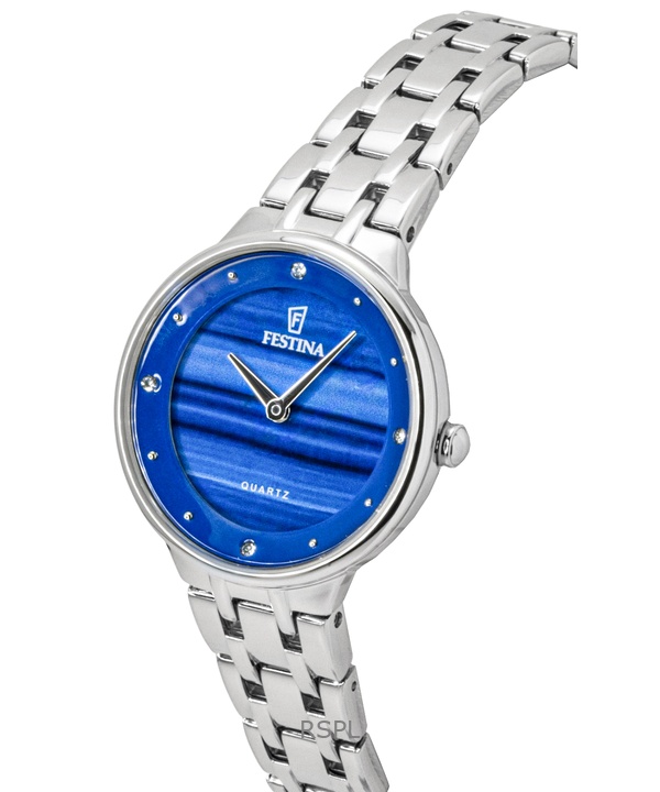 Festina Mademoiselle Stainless Steel Blue Dial Quartz F20600-A Women's Watch 2 Festina Mademoiselle Stainless Steel Blue Dial Quartz F20600-A Women's Watch