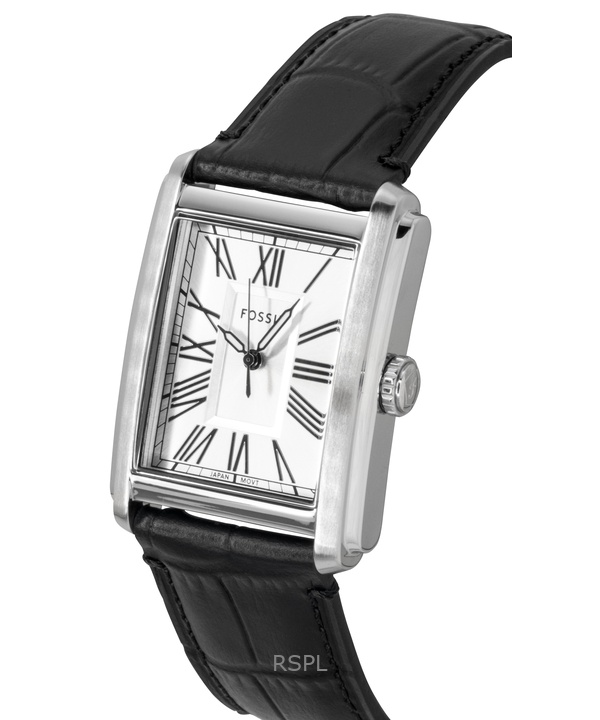 Fossil Carraway Leather Strap Silver Dial Quartz FS6078 Men's Watch 3 Fossil Carraway Leather Strap Silver Dial Quartz FS6078 Men's Watch