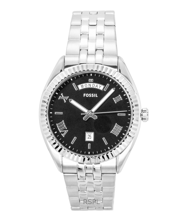 Fossil Campbell Stainless Steel Black Dial Quartz FS6139 Men's Watch