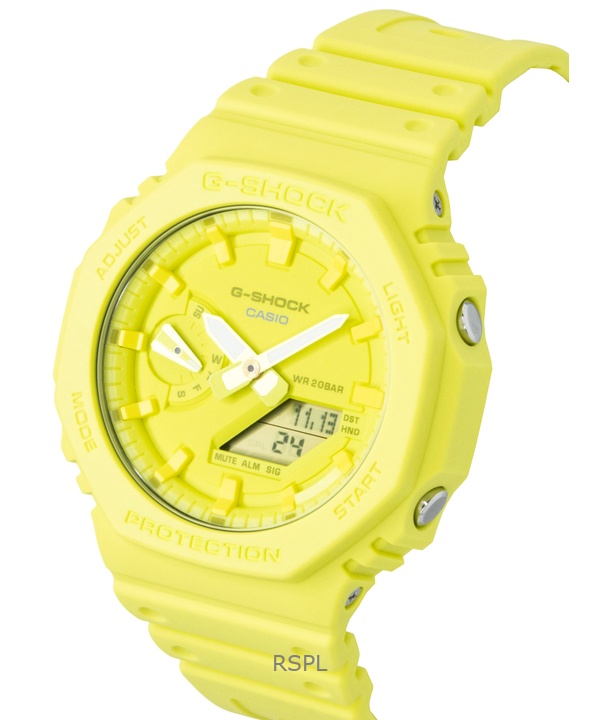 Casio G-Shock Analog Digital Bio-Based Resin Strap Green Dial Quartz GA-2100-9A9 200M Men's Watch 4 Casio G-Shock Analog Digital Bio-Based Resin Strap Green Dial Quartz GA-2100-9A9 200M Men's Watch