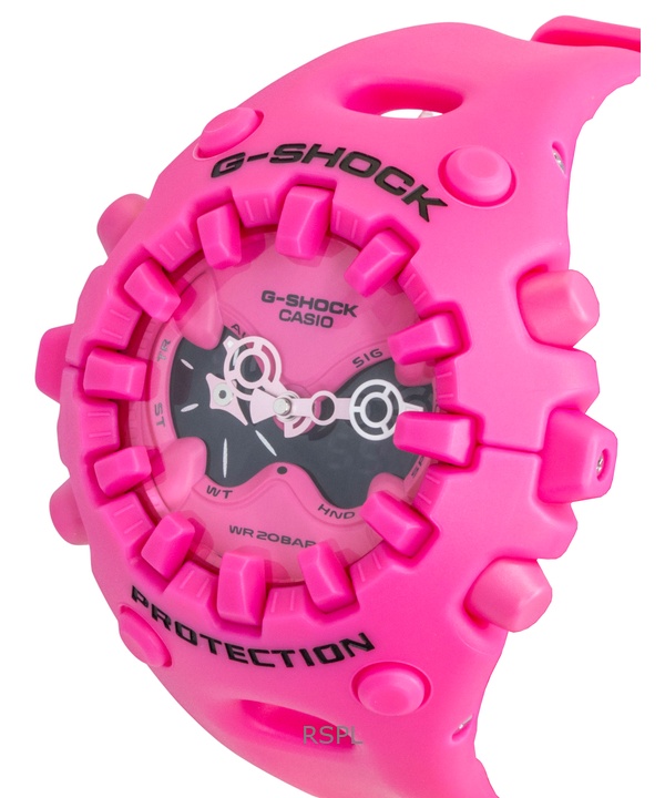 Casio G-Shock Analog Digital Pink Resin Strap Pink Dial Quartz GA-V01-4A 200M Men's Watch 4 Casio G-Shock Analog Digital Pink Resin Strap Pink Dial Quartz GA-V01-4A 200M Men's Watch