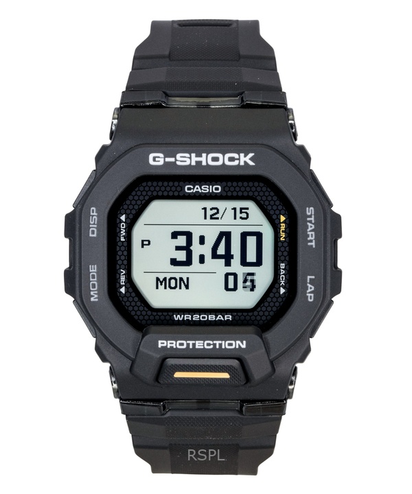 Casio G-Shock G-Squad Digital Smartphone Link Black Resin Strap Quartz GBD-200-1A1 200M Men's Watch