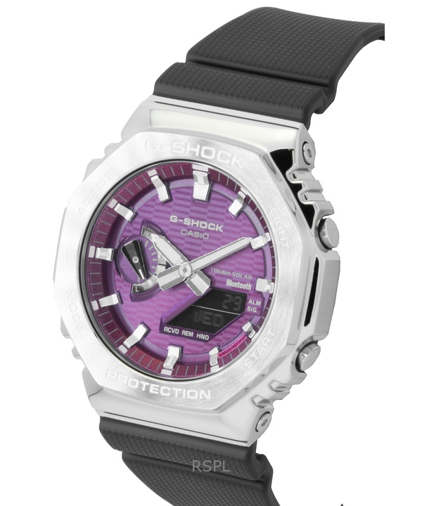 Casio G-Shock G-Steel Bio-Based Resin Strap Smartphone Link Analog Digital Pink Dial Solar GBM-2100A-4B 200M Men's Watch 4 Casio G-Shock G-Steel Bio-Based Resin Strap Smartphone Link Analog Digital Pink Dial Solar GBM-2100A-4B 200M Men's Watch