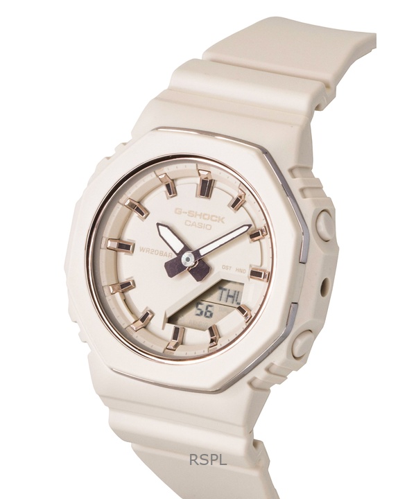 Casio G-Shock Analog Digital Bio-Based Resin Strap Beige Dial Quartz GMA-P2110-4A 200M Women's Watch 4 Casio G-Shock Analog Digital Bio-Based Resin Strap Beige Dial Quartz GMA-P2110-4A 200M Women's Watch