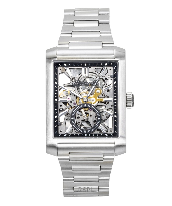 Ingersoll The Spur Stainless Steel Black Skeleton Dial Automatic I17001 Men's Watch