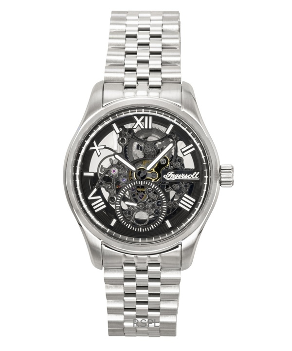 Ingersoll The Maverick Stainless Steel Black Skeleton Dial Automatic I17403 Men's Watch
