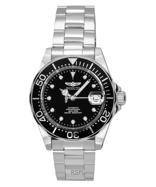 Invicta Pro Diver Stainless Steel Black Dial Automatic Diver's 17039 200M Men's Watch