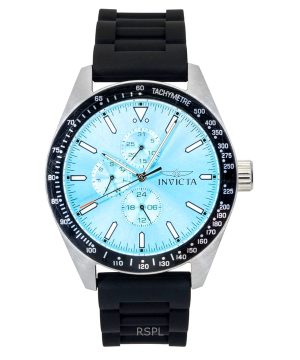 Invicta Aviator Silicone Strap Light Blue Dial Quartz 48856 100M Men's Watch