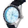 Invicta Aviator Silicone Strap Light Blue Dial Quartz 48856 100M Men's Watch