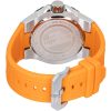 Invicta Aviator Orange Silicone Strap Gunmetal Dial Quartz 49721 100M Men's Watch