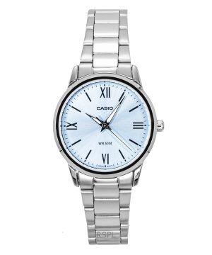 Casio Analog Stainless Steel Mint Blue Dial Quartz LTP-1303DD-2AV Women's Watch