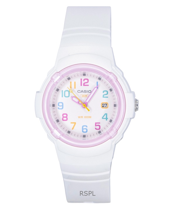 Casio Analog Bio-Based Resin Strap White Dial Quartz LX-800H-7A1V 100M Women's Watch