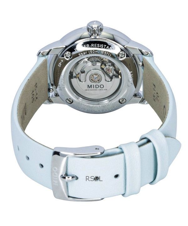 Mido Baroncelli Special Edition Diamond MOP Dial Automatic M037.207.16.106.00 Women's Watch With Extra Straps