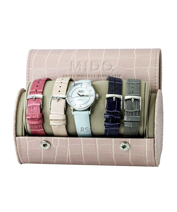 Mido Baroncelli Special Edition Diamond MOP Dial Automatic M037.207.16.106.00 Women's Watch With Extra Straps