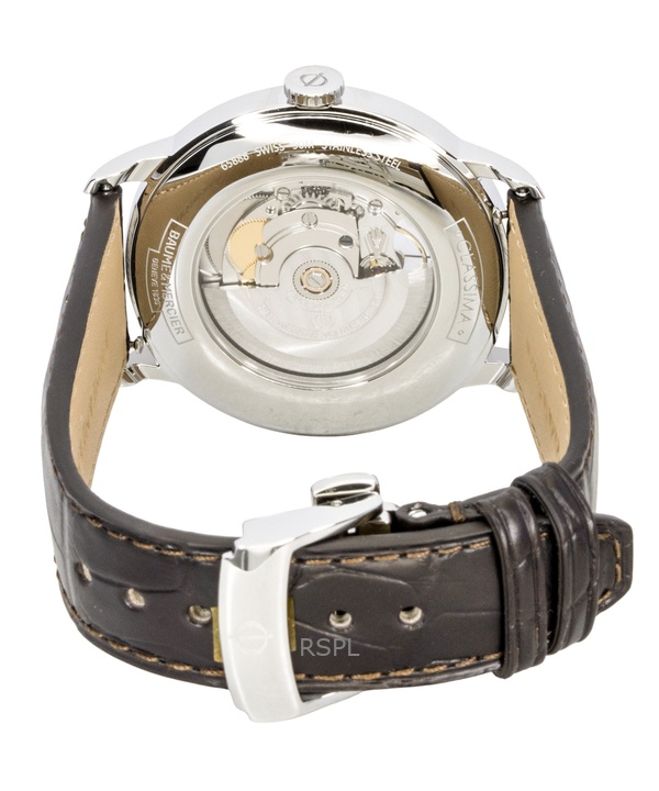 Baume & Mercier Classima Leather Strap Open Heart Silver Dial Automatic M0A10524 Men's Watch 3 Baume & Mercier Classima Leather Strap Open Heart Silver Dial Automatic M0A10524 Men's Watch