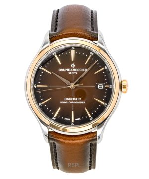 Baume & Mercier Clifton Leather Strap Brown Dial Automatic M0A10713 Men's Watch