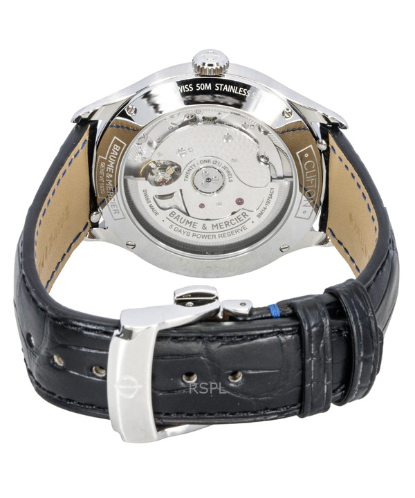 Baume & Mercier Clifton Leather Strap Moon phase Black Dial Automatic M0A10758 Men's Watch 3 Baume & Mercier Clifton Leather Strap Moon phase Black Dial Automatic M0A10758 Men's Watch