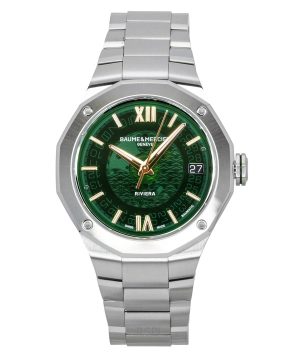 Baume & Mercier Riviera Stainless Steel Green Dial Automatic M0A10770 100M Men's Watch