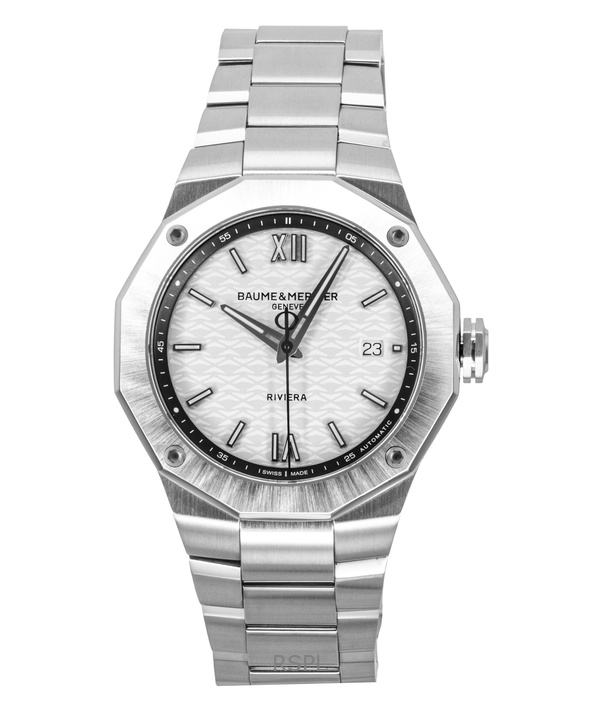 Baume & Mercier Riviera Stainless Steel Silver Dial Automatic M0A10829 100M Men's Watch 1 Baume & Mercier Riviera Stainless Steel Silver Dial Automatic M0A10829 100M Men's Watch