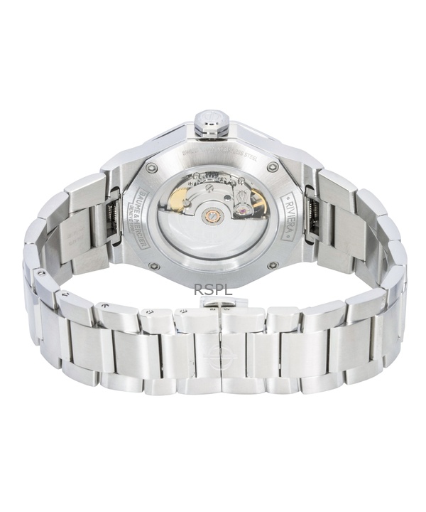 Baume & Mercier Riviera Stainless Steel Silver Dial Automatic M0A10829 100M Men's Watch 4 Baume & Mercier Riviera Stainless Steel Silver Dial Automatic M0A10829 100M Men's Watch