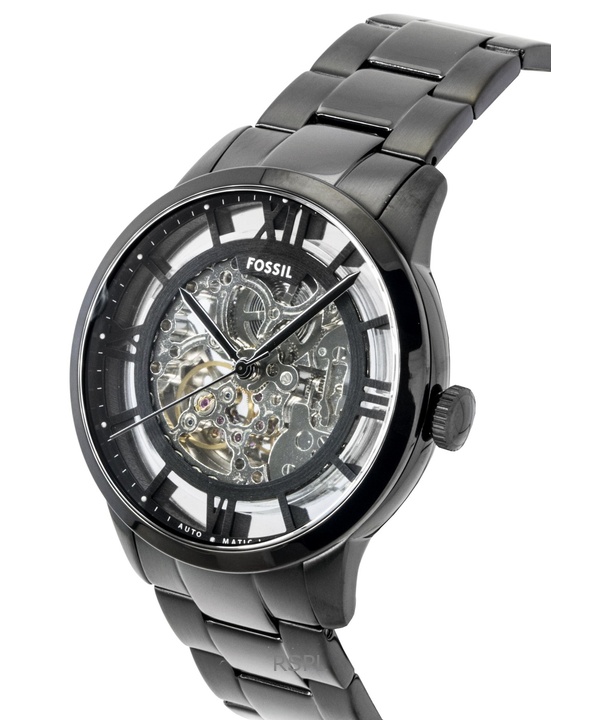 Fossil Townsman Stainless Steel Black Skeleton Dial Automatic ME3269 Men's Watch 2 Fossil Townsman Stainless Steel Black Skeleton Dial Automatic ME3269 Men's Watch