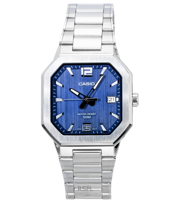Casio Analog Stainless Steel Blue Dial Quartz MTP-B195D-2AV Men's Watch