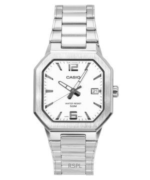 Casio Analog Stainless Steel Silver Dial Quartz MTP-B195D-7AV Men's Watch