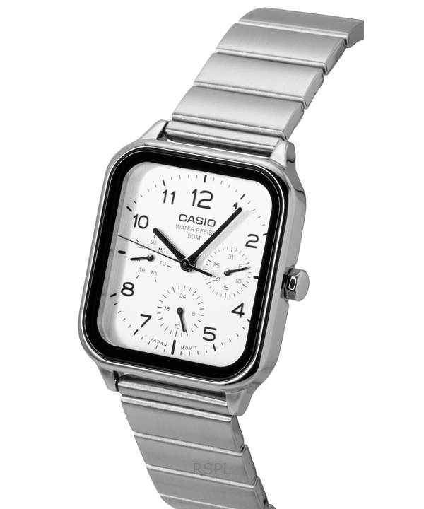 Casio Standard Analog Stainless Steel White Dial Quartz MTP-M306D-7AV Men's Watch 2 Casio Standard Analog Stainless Steel White Dial Quartz MTP-M306D-7AV Men's Watch