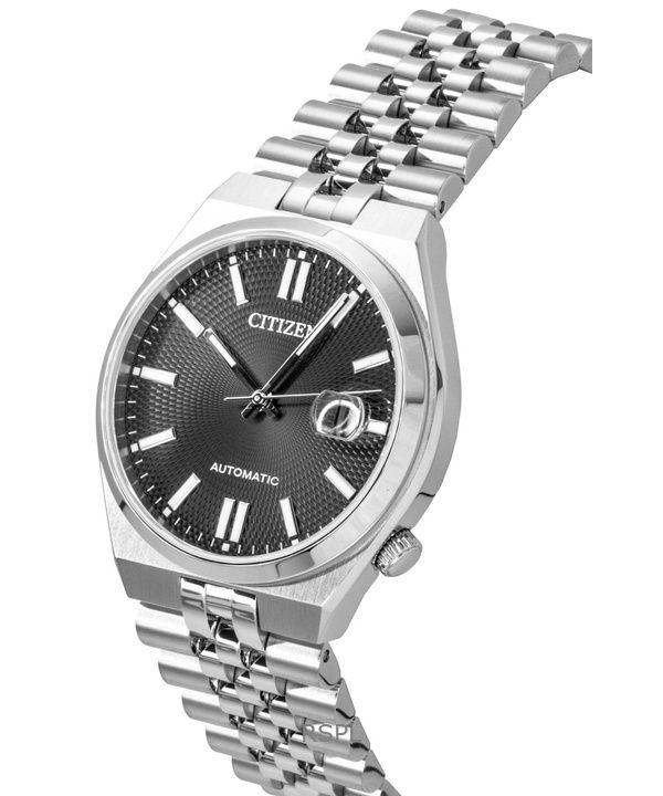 Citizen Tsuyosa 60 Stainless Steel Black Dial Automatic NK0020-55E Men's Watch