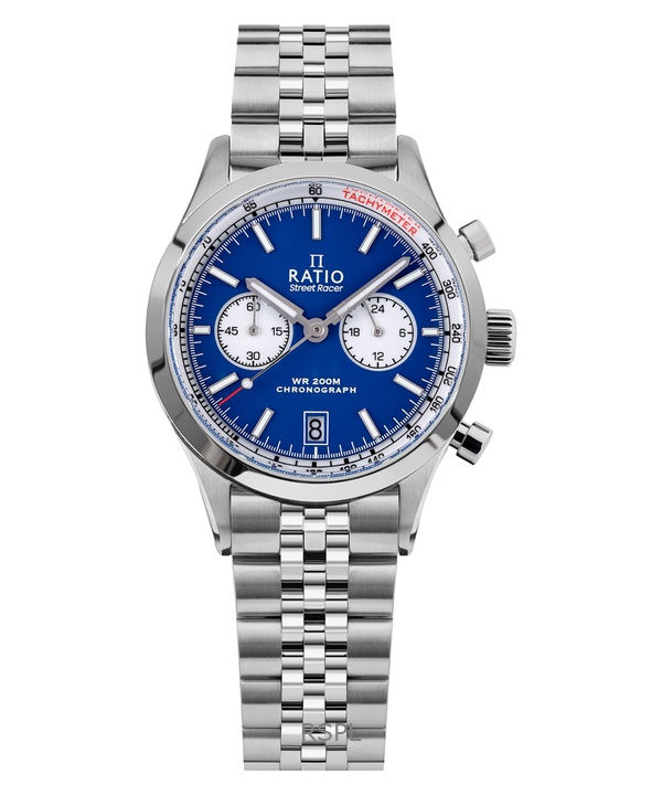 Ratio Street Racer Chronograph RTC014 200M Blue Reverse Panda Dial Limited Edition Watch